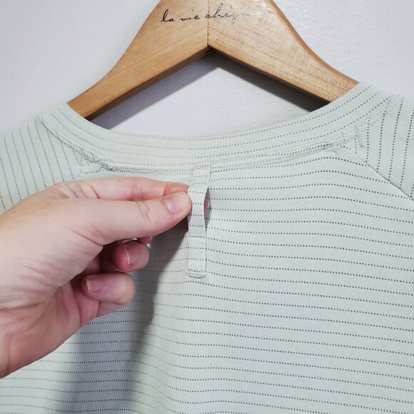 LULULEMON Drysense Training Short Sleeve Shirt Heathered Creamy Mint Men's XL - Picture 7 of 10